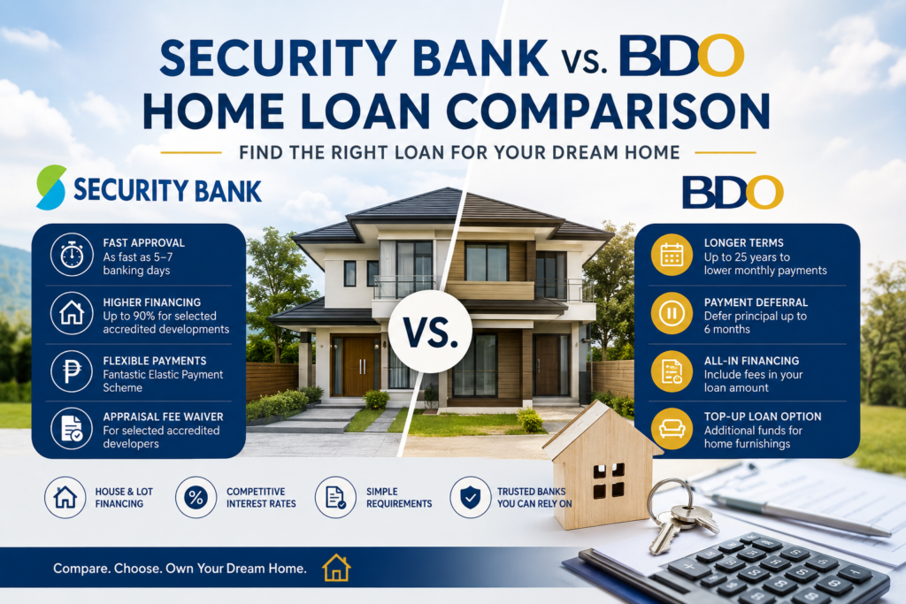 Security Bank vs. BDO Home Loan 2026: Which Housing & Lot Loan Offers Better Value for Your Dream Home?