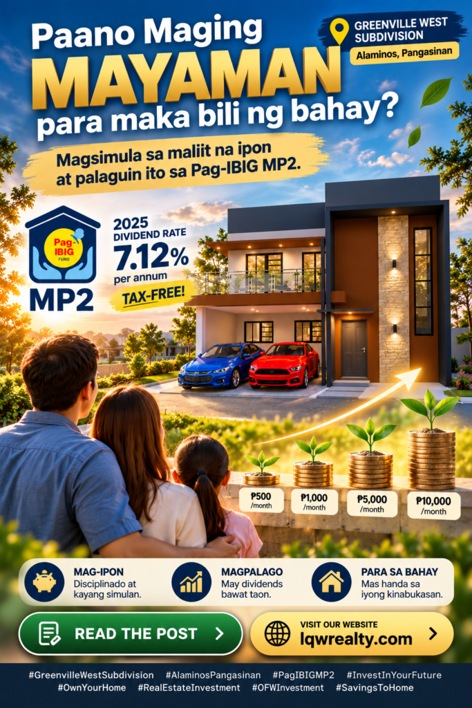 Paano Magiging Mayaman Para Makabili ng ₱3M na Bahay?